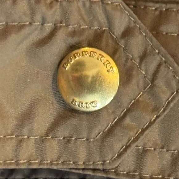 Burberry Brit Winter Balesdean Military Green Down Coat Red 3in1 - Picture 10 of 16